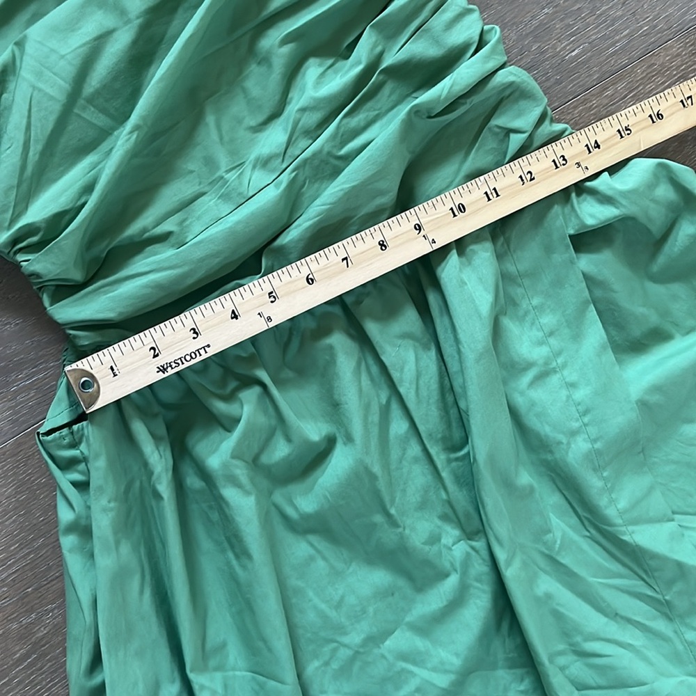 NWT Abercrombie & Fitch One-Shoulder Cutout Maxi Dress in Green size medium - Picture 9 of 11